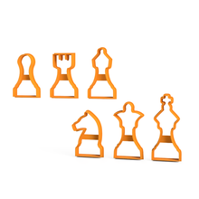 chess cookie cutter cutting 3d print model - Mito3D
