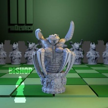 Schach Cyborg Bischof Schach schach Bischof läufer Aufruhr Miniatur Tischplatte Spiel Brettspiel Schachbrett Figur 3d print model - Mito3D