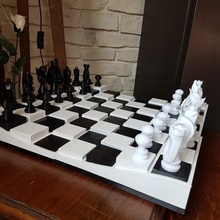 chess game failure king queen tour 3d print model - Mito3D