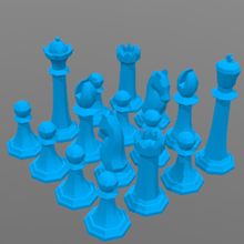 juego de ajedrez jue juguete el error conveniente simple amigos art arte casa gadget varios 3d print model - Mito3D