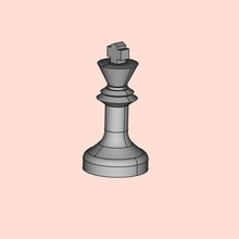 xadrez rei jogos peças Rei Xadrez 3d print model - Mito3D