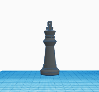 chess king Game keychain game from table intelligence board 3d print model - Mito3D