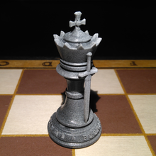 xadrez rei jogos borda 3d print model - Mito3D