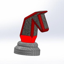 cavalo de xadrez jogo cavaleiro o 3d print model - Mito3D
