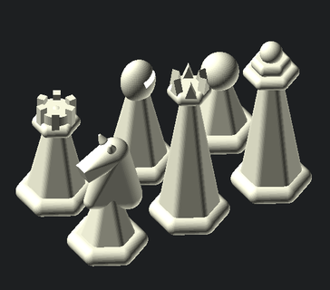 chess one  3d print model - Mito3D