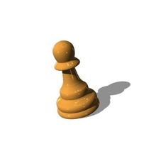 chess pawn game chesspiece pawnpiece 3d print model - Mito3D