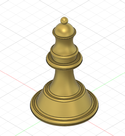 schach stück spiel verschmelzung 360 3d print model - Mito3D