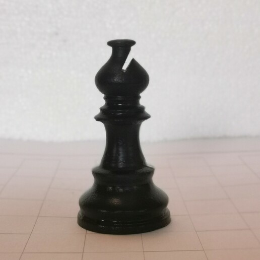xadrez peça bispo jogos 3D print model - Mito3D