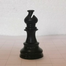 xadrez peça bispo jogos 3d print model - Mito3D