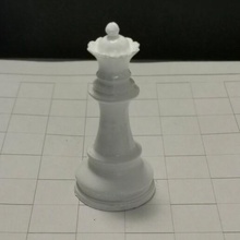 échecs reine Jeu 3d print model - Mito3D