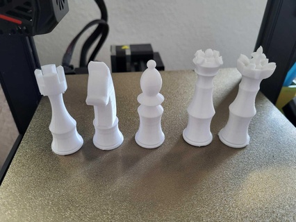 ajedrez piezas 3d print model - Mito3D