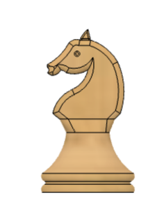 scacchi pezzi cavaliere torre pedone re Regina vescovo fusione 360 3d print model - Mito3D