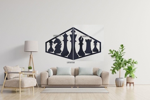 scacchi pezzi decorazione casa File vescovo peon Torre cavallo re reyna tavola gioco 3d print model - Mito3D