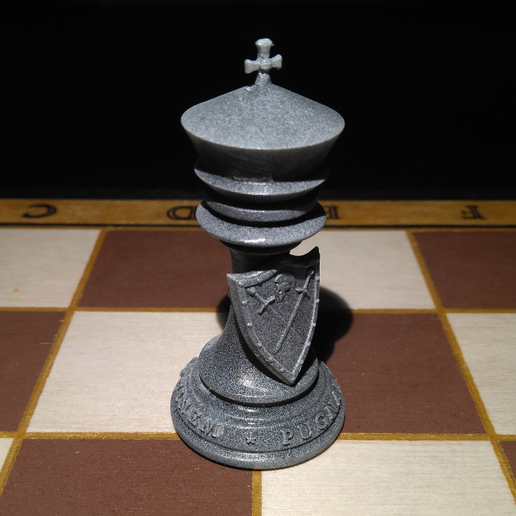 échecs reine Jeu Roi Jeux planche 3D print model - Mito3D