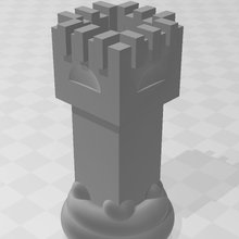 chess rook game 3d print model - Mito3D