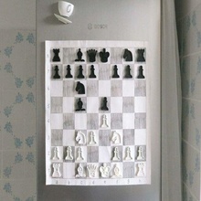 xadrez conjunto peça peças educacional figuras magnético 3d print model - Mito3D