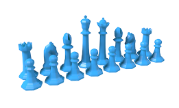 xadrez conjunto 3d print model - Mito3D