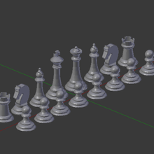 juego de ajedrez modique poli 3d print model - Mito3D