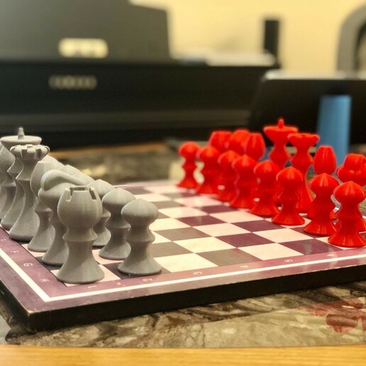 ajedrez conjunto tablero juegos 3D print model - Mito3D