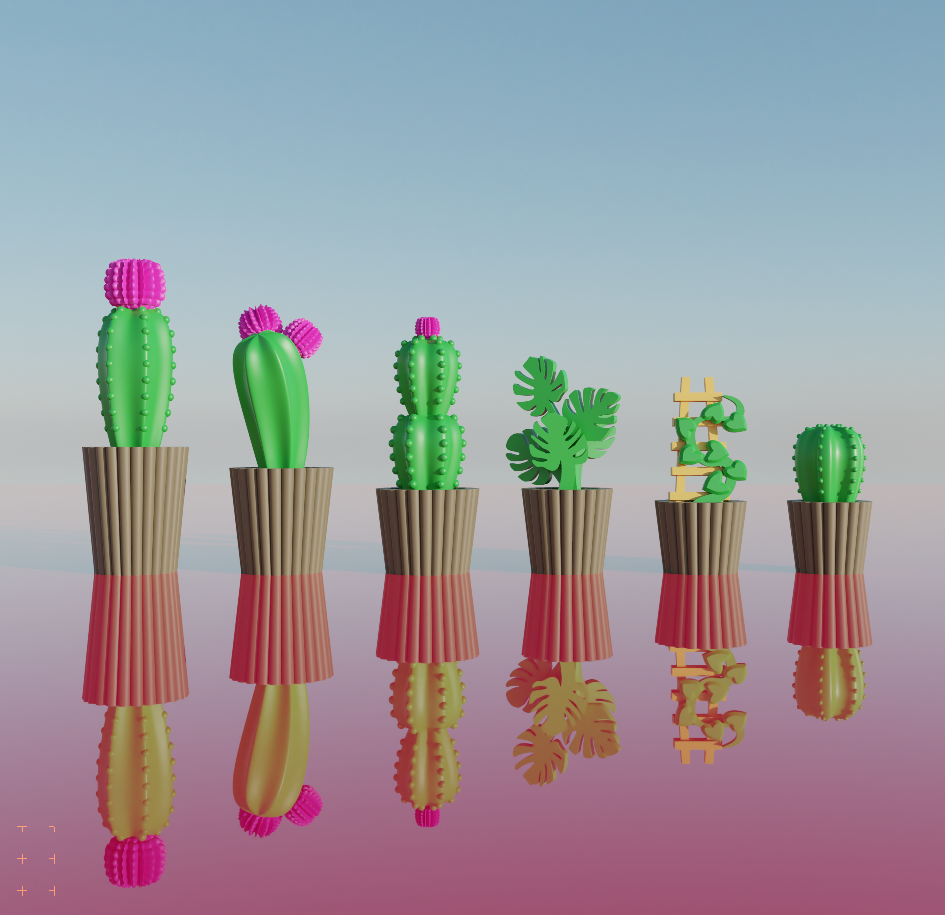 ajedrez conjunto casa plantas juego juguete mesa accesorio femenino estético regalo idea pasatiempo hogar decoración niña san valentin día lindo kawaii monstera cactus hojas 3D print model - Mito3D