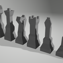 scacchi impostato tavola pezzi 3d print model - Mito3D