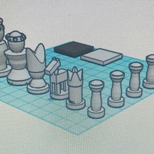 xadrez conjunto jogos borda crianças adolescentes 3d print model - Mito3D