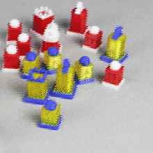 scacchi impostato mini luci gioco giocattolo arte luce 3 3toy 3d print model - Mito3D