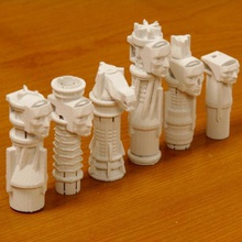 set di scacchi gioco 3d print model - Mito3D