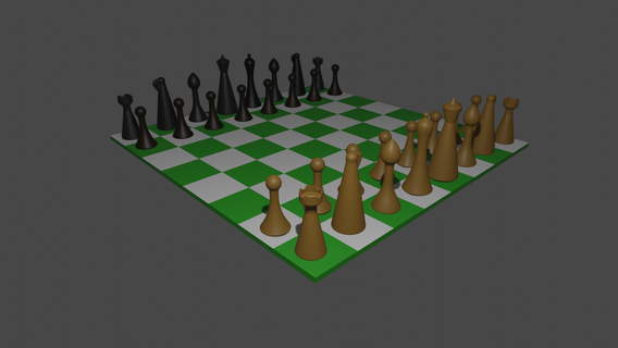 scacchi semplice design parti legna minimalismo minimalista stampa media 3d print model - Mito3D