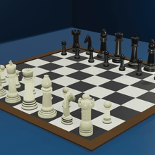 tabuleiro de xadrez jogo 3d print model - Mito3D