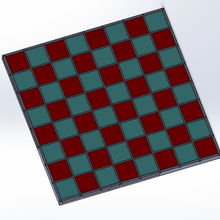 chessboard - dismountable game echec chess plateau 3d print model - Mito3D