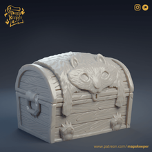 chest game dnd scenery treasure raccoon quest tabletop 3d print model - Mito3D