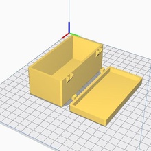 chest box simple mechanism tool trunk 3d print model - Mito3D