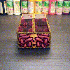 chest dice box game dicebox rpg miniatures skull 3d print model - Mito3D