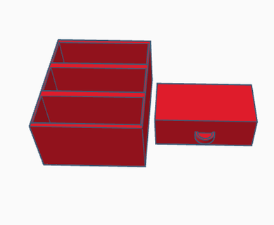 chest drawers stl 3d print model - Mito3D