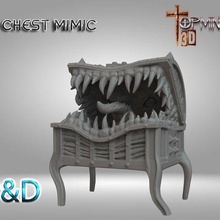 chest mimic d&d 3d print model - Mito3D