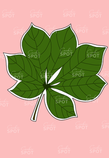 chestnut leaf cookie cutter floral leaves fall 3d print model - Mito3D