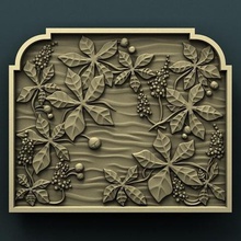chestnut wall panel art cnc panno relief carved 3d stl model 3d print model - Mito3D