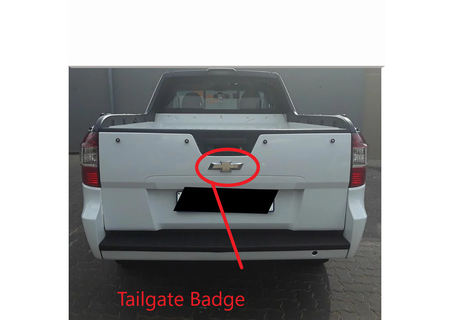 chev utility bakkie tailgate badge emblem 3d print model - Mito3D