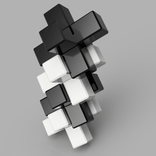 cheval de frise jeu Puzzle en 3d casse tete puzzle puzzles 3d print model - Mito3D