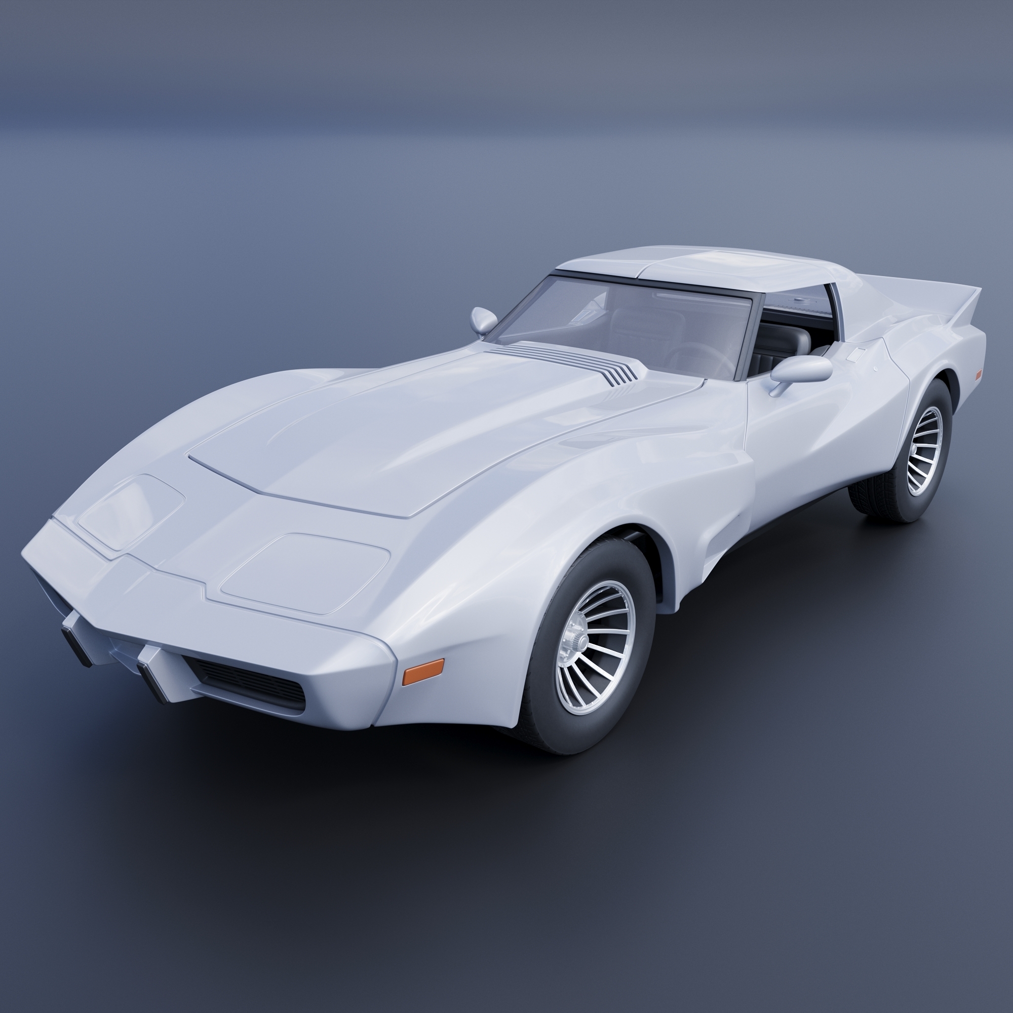 Chevrolet corvette greenwood sebring gt voiture voitures véhicule loisir auto automobile roue classique sla fdm d'impression impression rc intérieur extérieur 3D print model - Mito3D