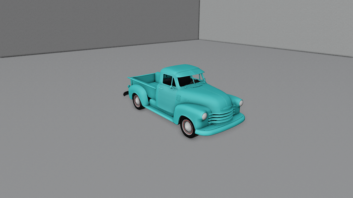 chevrolet 3100 1951 100 chevy raccogliere camion carico macchina uniti d'america classico antico 1950 canada vintage stl stampabile 3d print model - Mito3D