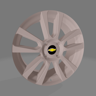 chevrolet aveo sonic wheel rims rim fierros petrolhead 3d print model - Mito3D