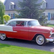 Chevrolet bel hava sedan 1955 oyun 1950 1951 1952 1953 1954 1956 1957 1958 1959 1960 50s 60s Amerikan araba 3d print model - Mito3D