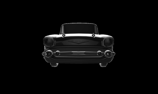 chevrolet belair 2 door 1957 auto car cars 3d print model - Mito3D