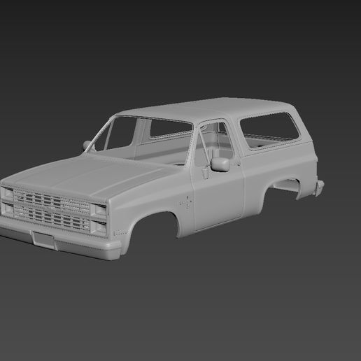 chevrolet blazer k5 1984 macchina macchine passatempo americano auto settore automobilistico camion fuori strada modello printcar Stampa guidare rc giocattolo plastica 1 8 10 12 3D print model - Mito3D