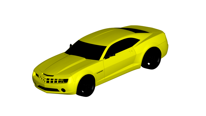 chevrolet camaro 2009 juego coche vehiculo auto vehículo automóvil transporte rc ar vr listo aumentado realidad virtual car3d 3d print model - Mito3D