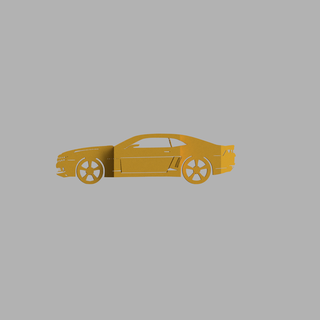 chevrolet camaro logo keychain car van auto views perspectives 3d 3d print model - Mito3D