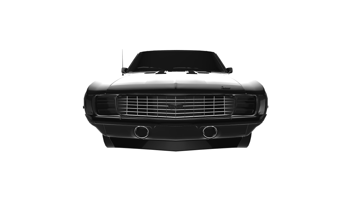 Chevrolet camaro ss conversível 1969 auto carro carros 3D print model - Mito3D