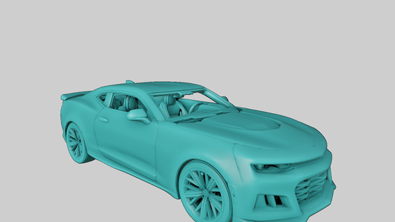 Chevrolet camaro zl1 sport luxe 2door détaillé courses voiture 3d print model - Mito3D